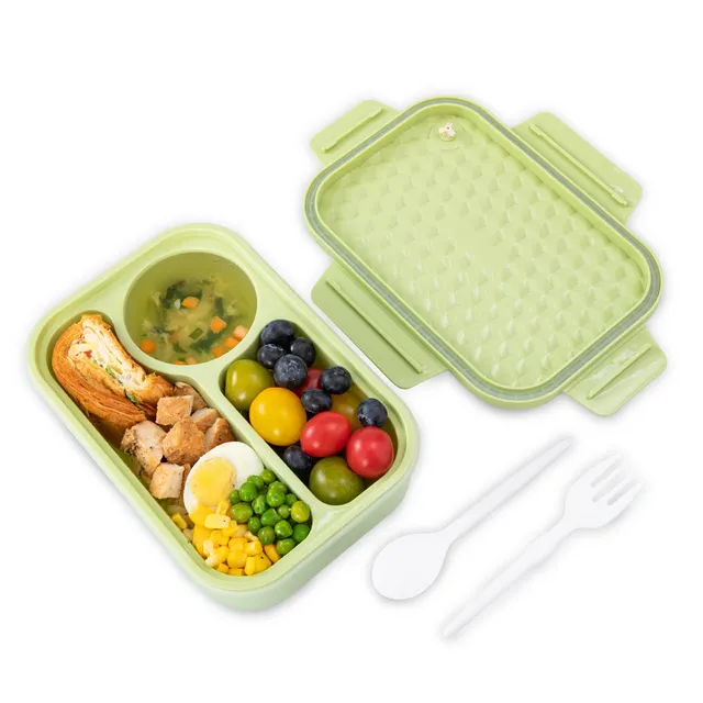 Hydrobrew – Smart Serve 980ml Bento Lunch Box & Double Wall Stainless Steel Water Bottle 500ml – Sage Diamond