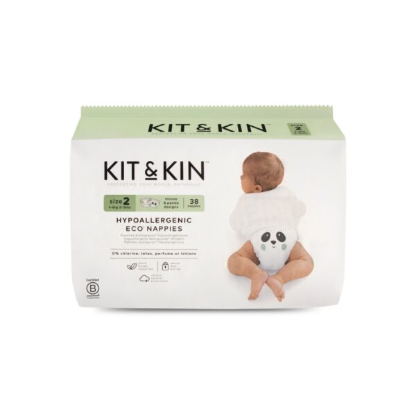 Kit & Kin – Eco Diapers Size 2 4-8kg – 38pcs