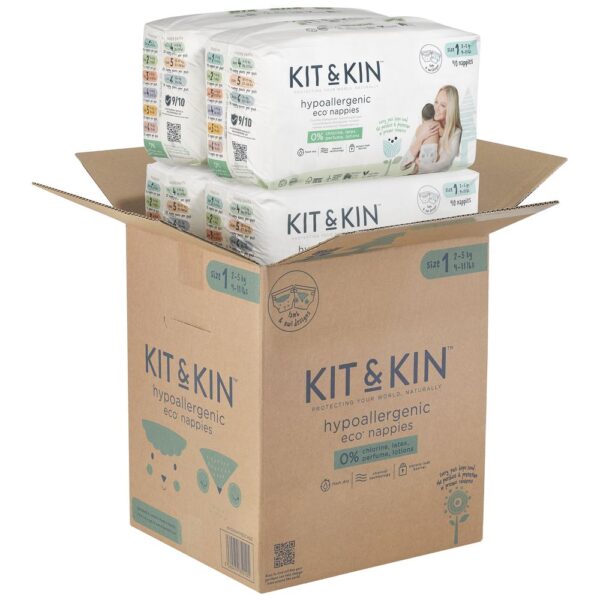 Kit & Kin – Eco Diapers Size 5 11+kg 120pcs Pack Of 4