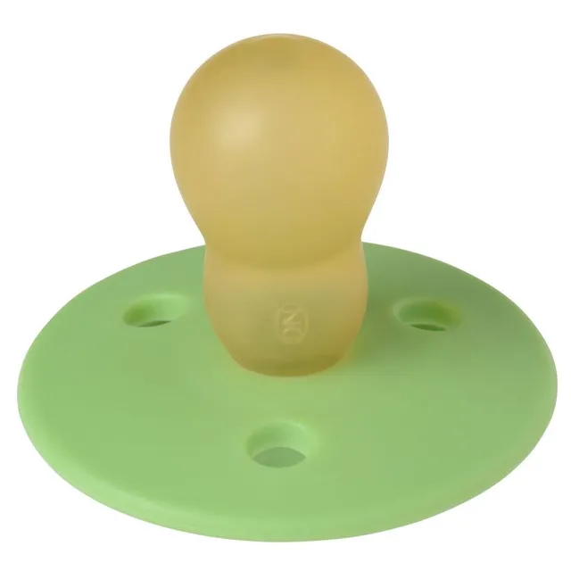 Mininor - Round Pacifier Latex 6M - Apple Green