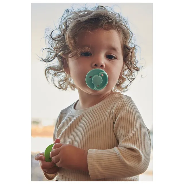 Mininor - Round Pacifier Latex 6M - Cool Mint