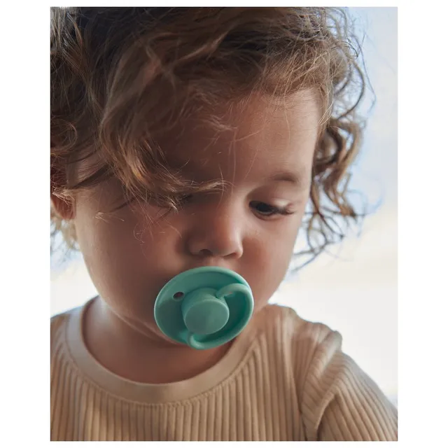 Mininor - Round Pacifier Latex 6M - Cool Mint