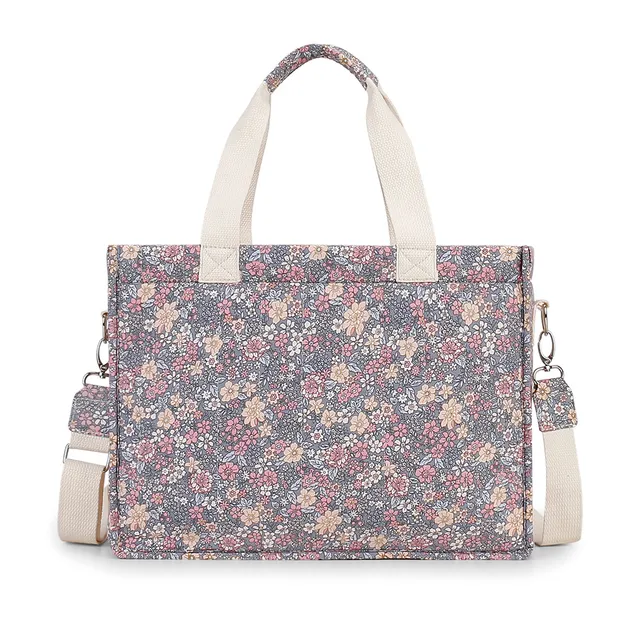 Little Story - Meadow Diaper Bag with Stroller Straps - Grey