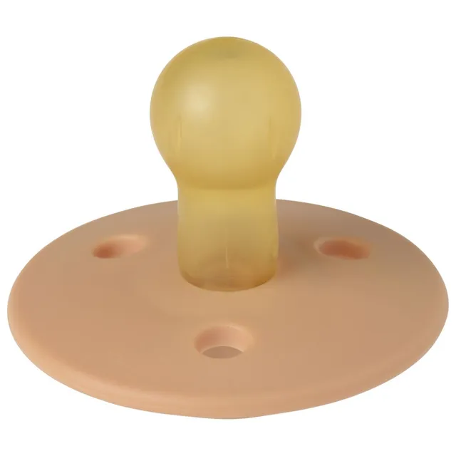 Mininor - Round Pacifier Latex 0M - Golden Sand