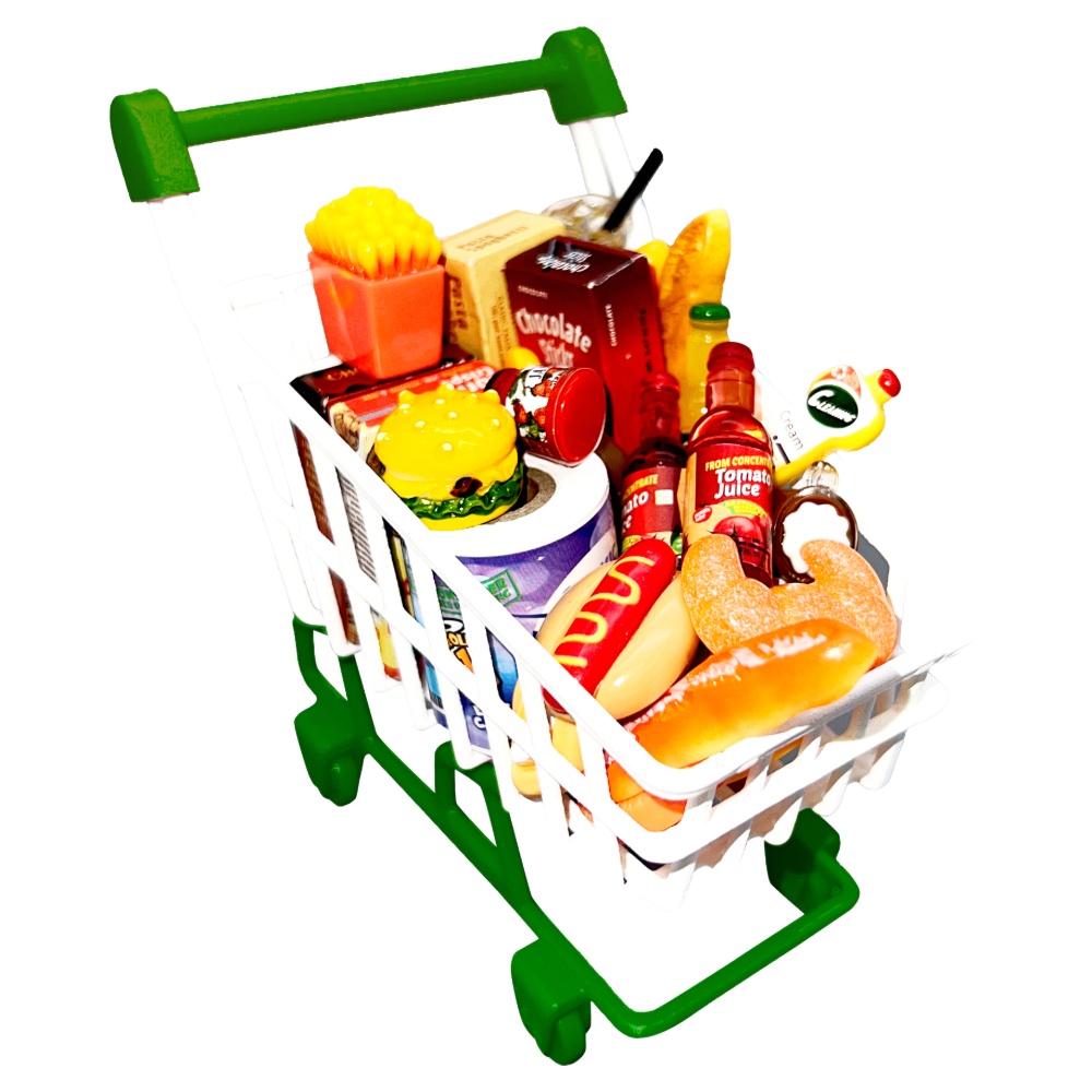 Miniworld M.Mart Shop. Cart Assorted 1 Piece
