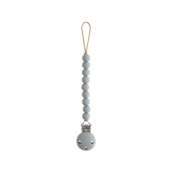 Mushie – Silicone Pacifier Clip Hera – Stone