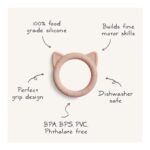 Mushie – Teether Cat Blush