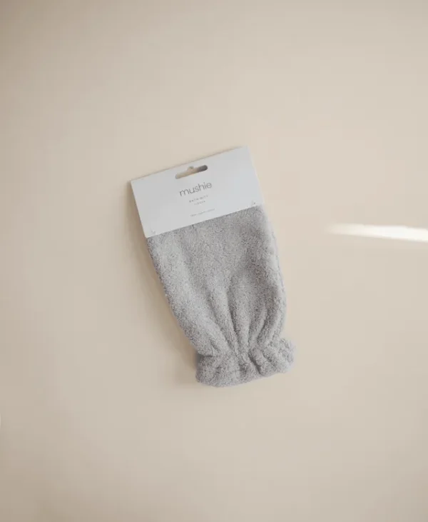 Mushie – Bath Mitt – Gray (Pack of 2)