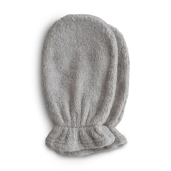 Mushie – Bath Mitt – Gray (Pack of 2)