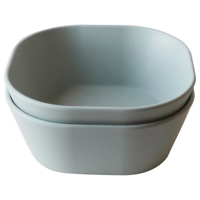 Mushie - Dinner Bowl Square Sage