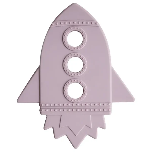 Mushie – Teether Rocket Soft Lilac