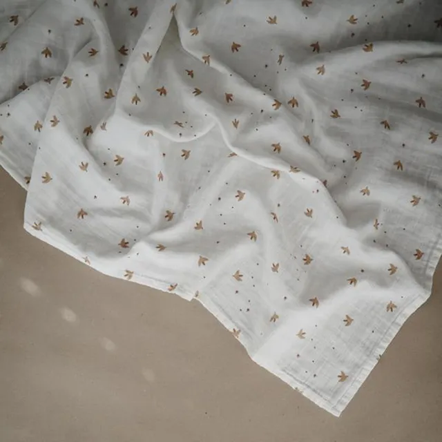 Mushie - Swaddle Sparrow
