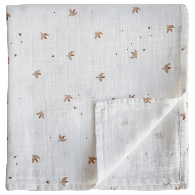 Mushie - Swaddle Sparrow