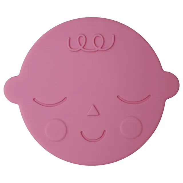Mushie - Teether Face Bubblegum