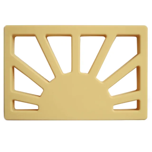 Mushie - Teether Sun Muted Yellow