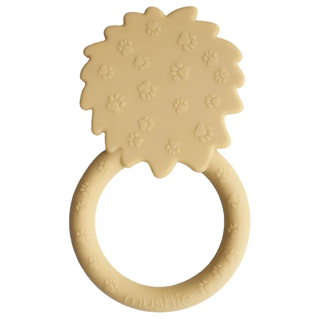 Mushie - Teether Lion Soft Yellow