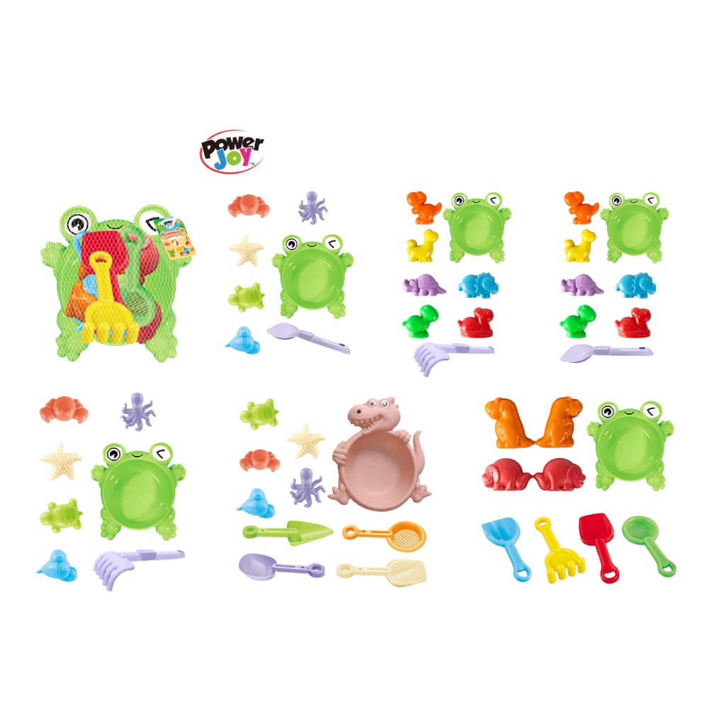 Power Joy Summerz Frog Pack of 7 Pieces, Assorted 1 Pack