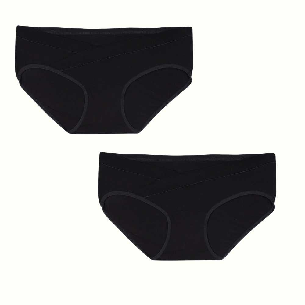 TUMMY - Full Coverage Period Panty - Black - Pack of 2_XL