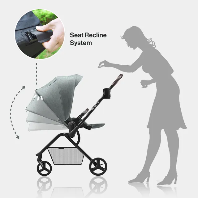 Teknum – Stroll- 1 Reversible Travel Stroller – Olive Green