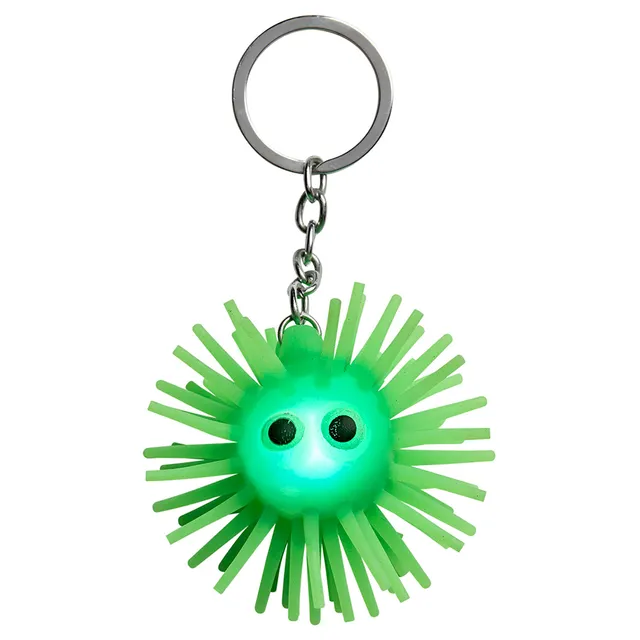 Tinc - Fuzzy Guy Light Up Keyring - Green