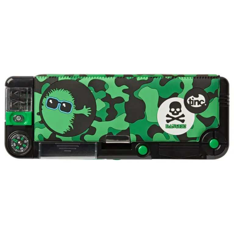 Tinc - Hugga Camo 'Snap' Compartment Pencil Case (Filled)