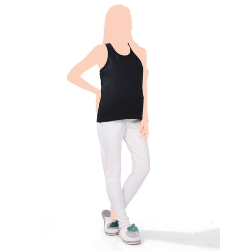 Tummy – 3pc-Set – Maternity Nursing Tank Top – Blue/Black/White_L