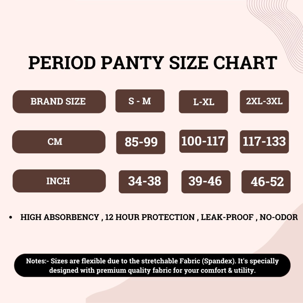 TUMMY – Full Coverage Period Panty – Black – Pack of 3_XXL