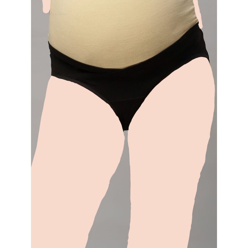 Tummy - Bamboo Cotton Reusable Period Panty - 1 Pc - Black_S
