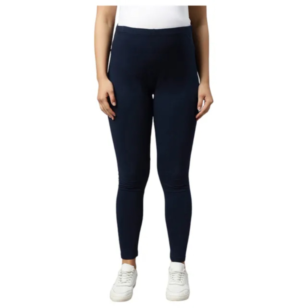 Tummy - Maternity Basic Active Wear Leggings - Dark Blue_2XL