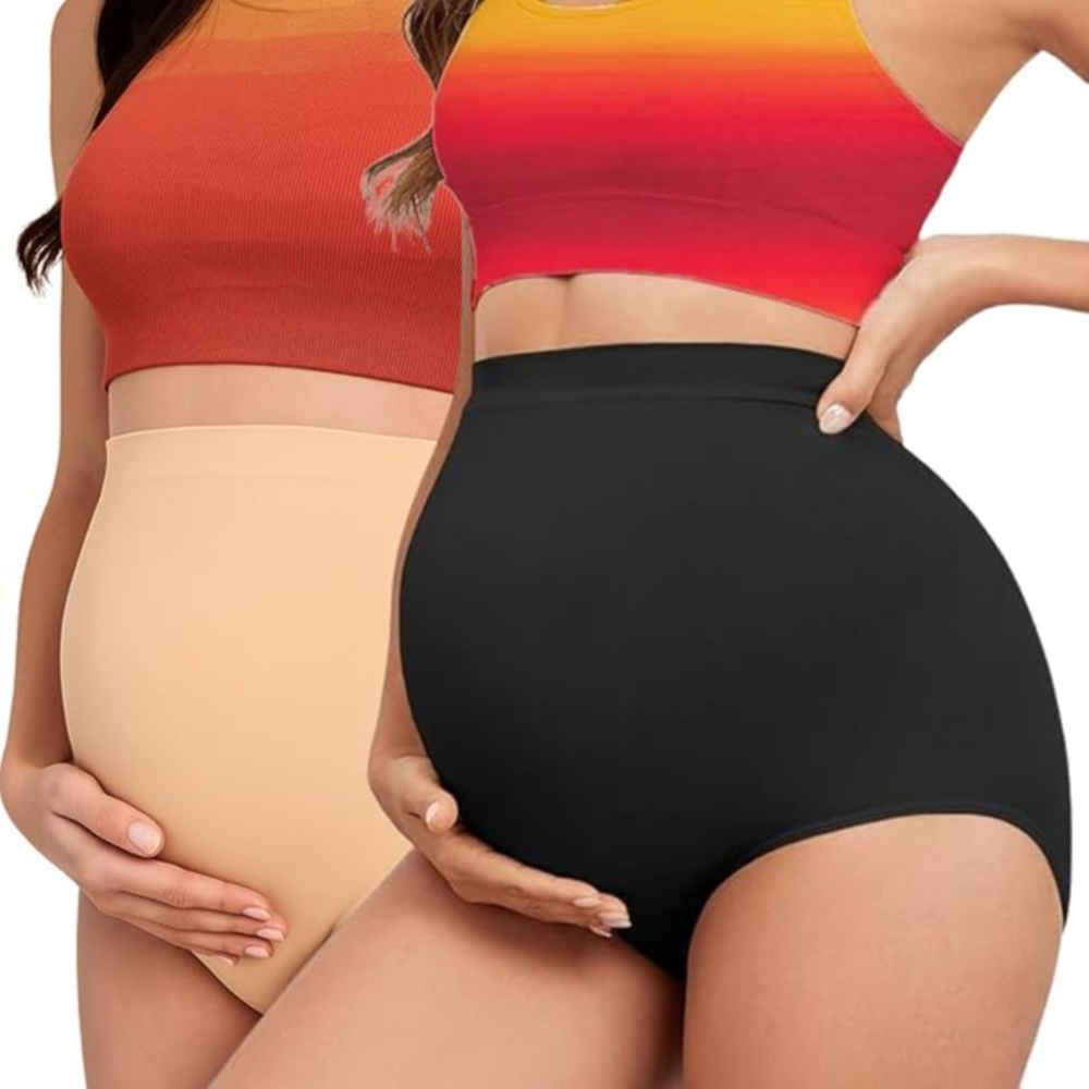 Tummy - Women High Waist Maternity Panty - Black_M-L