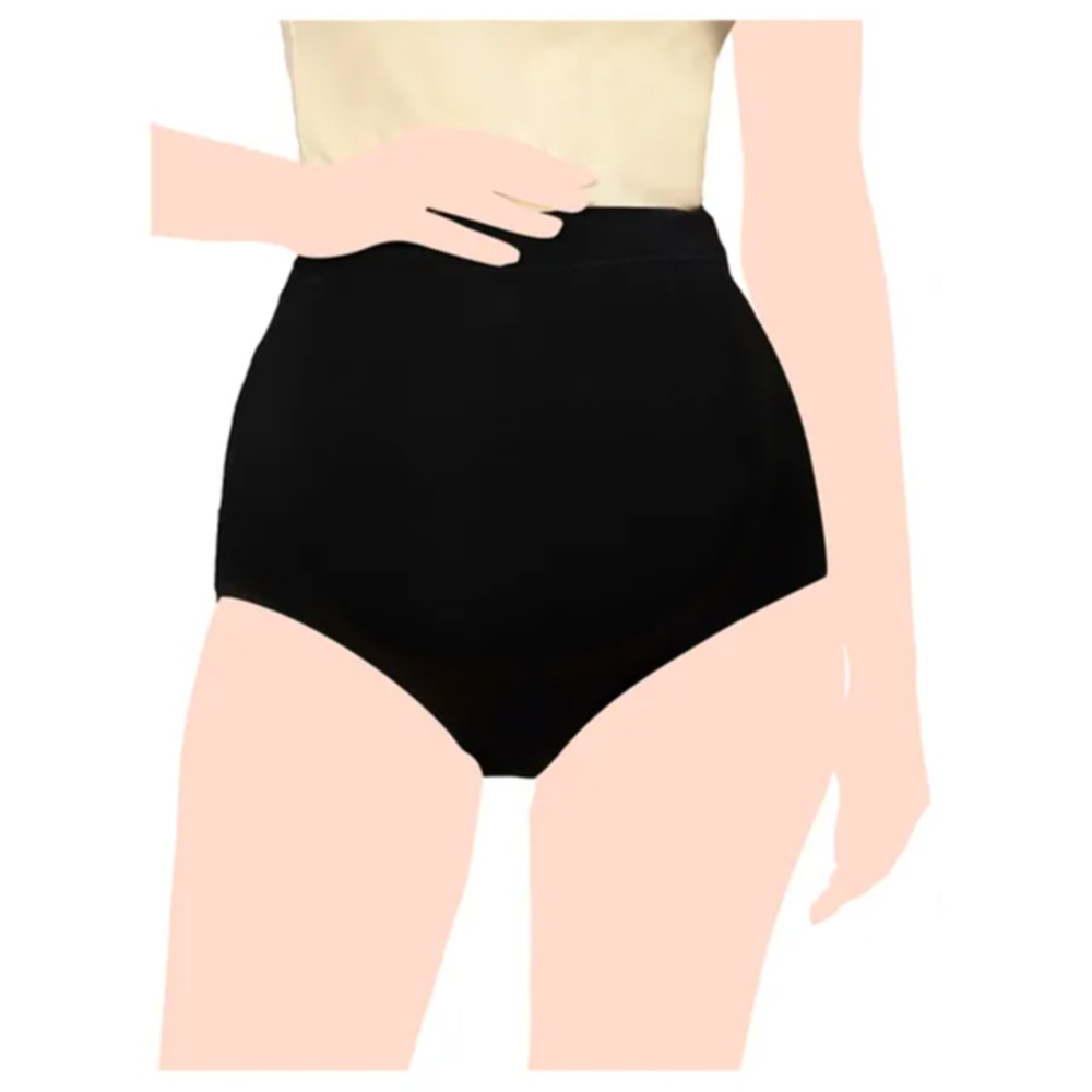 Tummy - Women High Waist Maternity Panty - Black_XL-2XL