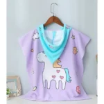 UKR – Kids Hooded Towel 60×120 Unicorn – Pink