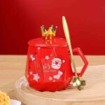 UKR – Christmas Santa Mug with Snow Globe Modern Santa Face