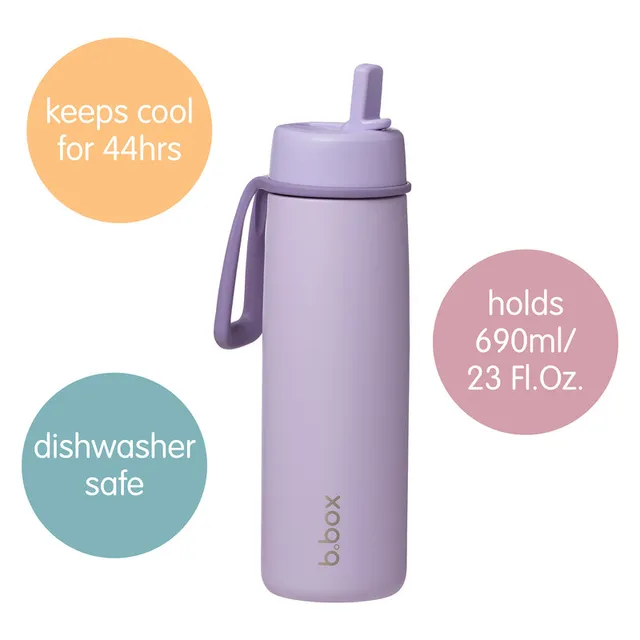 B. Box Insulated Flip Top Bottle - 690ml - Lilac Love