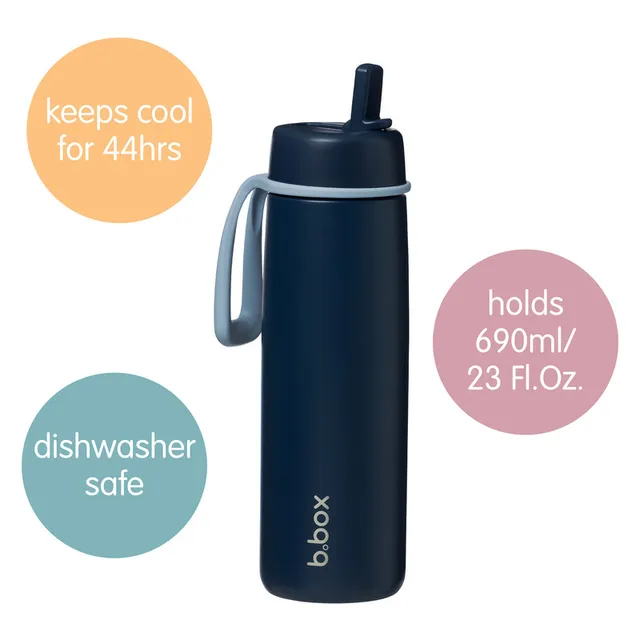 B. Box Insulated Flip Top Bottle - 690ml - Midnight