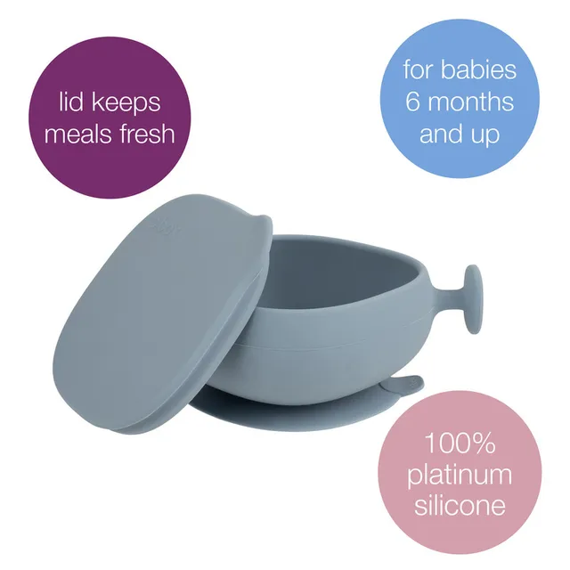 B. Box Silicone Bowl + Lid - Ocean