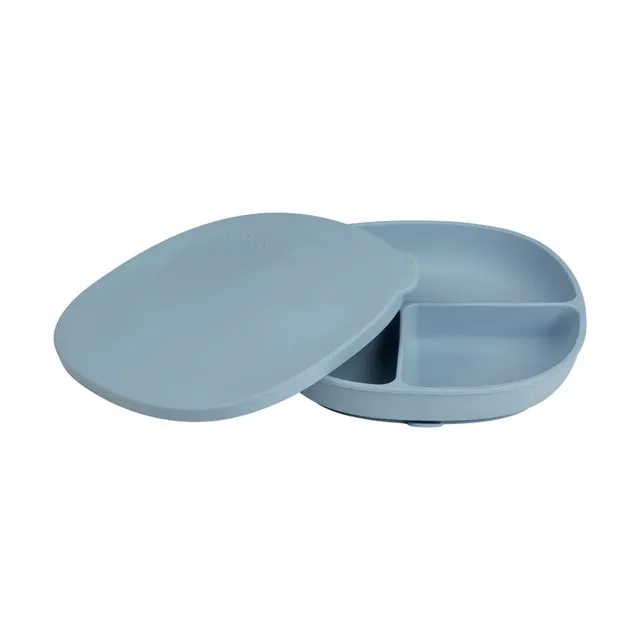B. Box Silicone Plate + Lid - Ocean