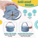 B. Box Silicone Plate With Lid – Blush