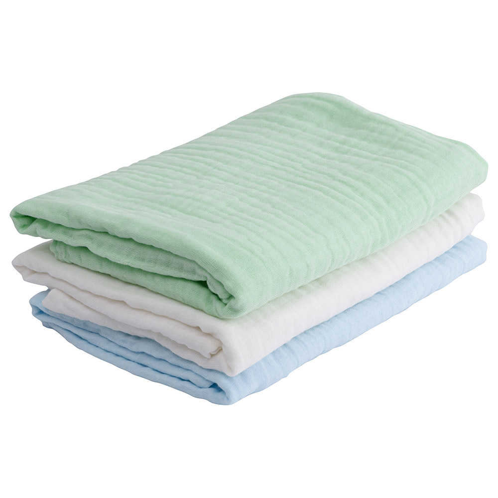 Anvi Baby -  Organic 6 layered Muslin Bath Towel Green Acres