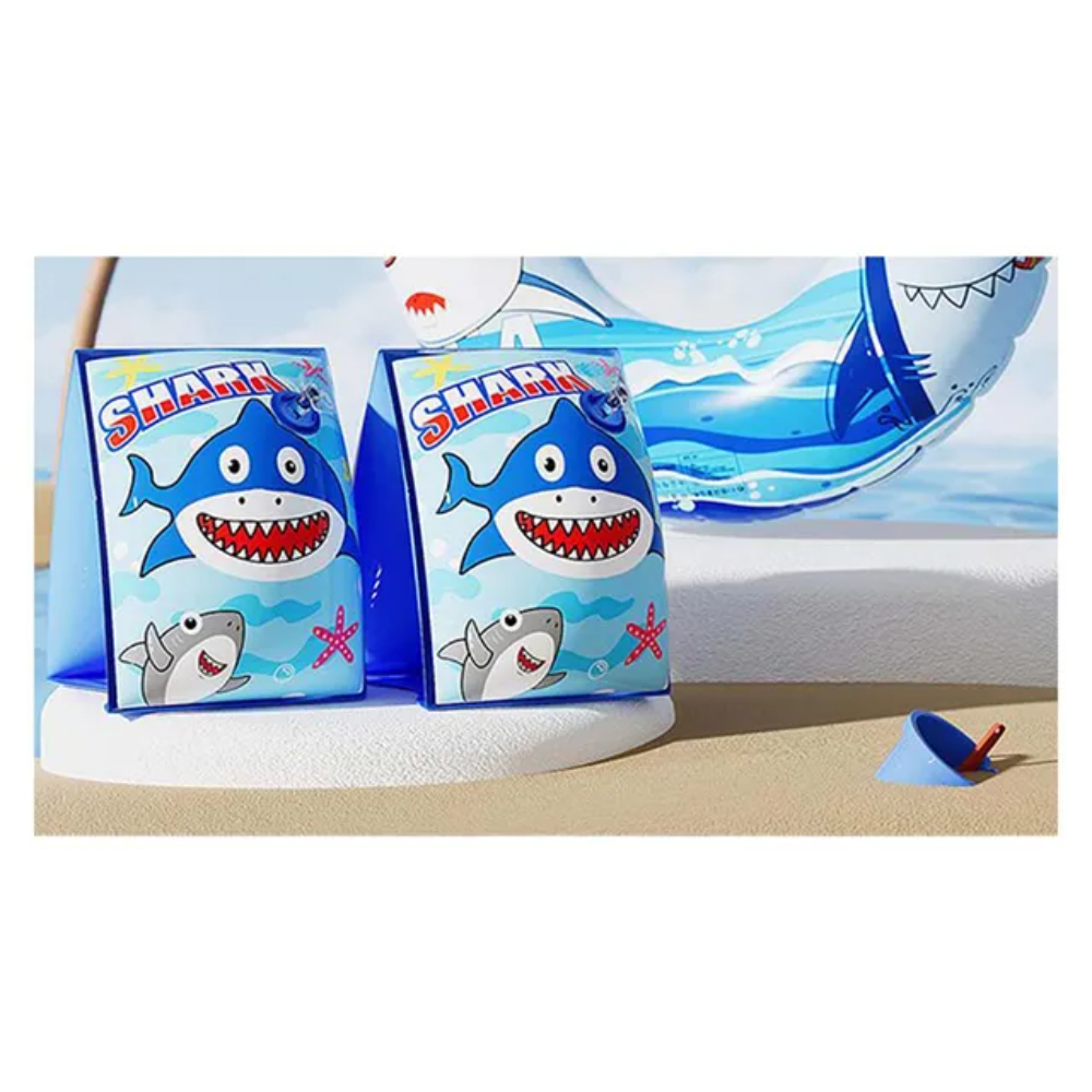 Buddiez - Kids Swim Armband - Shark - Blue