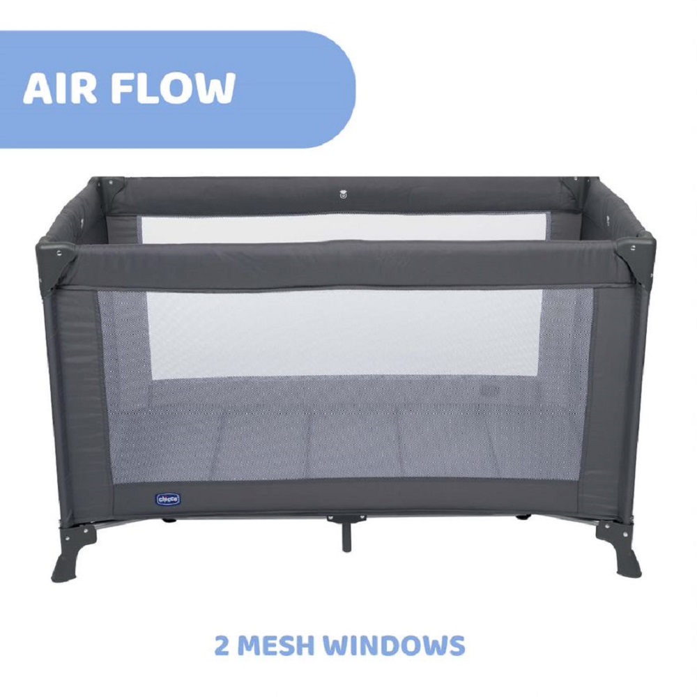 Chicco - Goodnight Travel Cot 0m-4y, Dark Grey