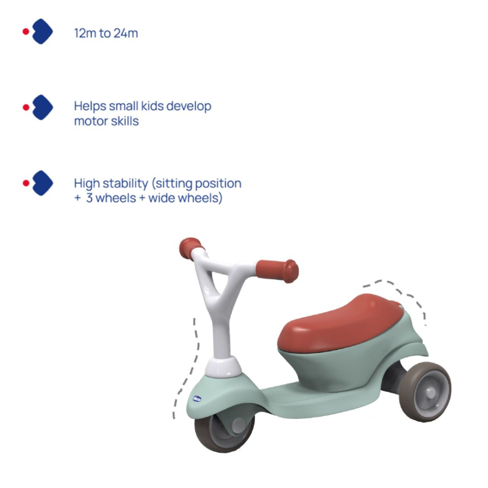 Chicco – 2in1 Evolutive Scooter 1-4y, Multicolor