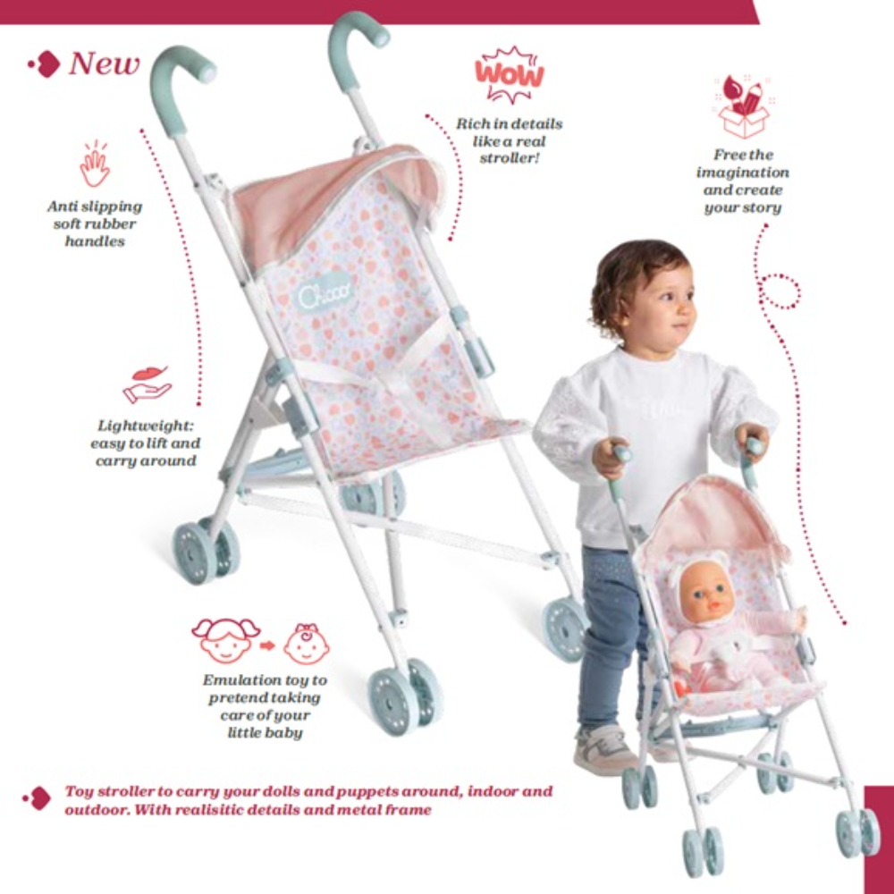 Chicco - Doll Stroller 3y+, Multicolor