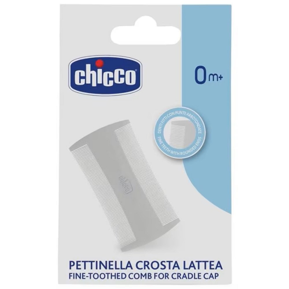 Chicco - Fine-Toothed Comb for Cradle Cap 0m+, White