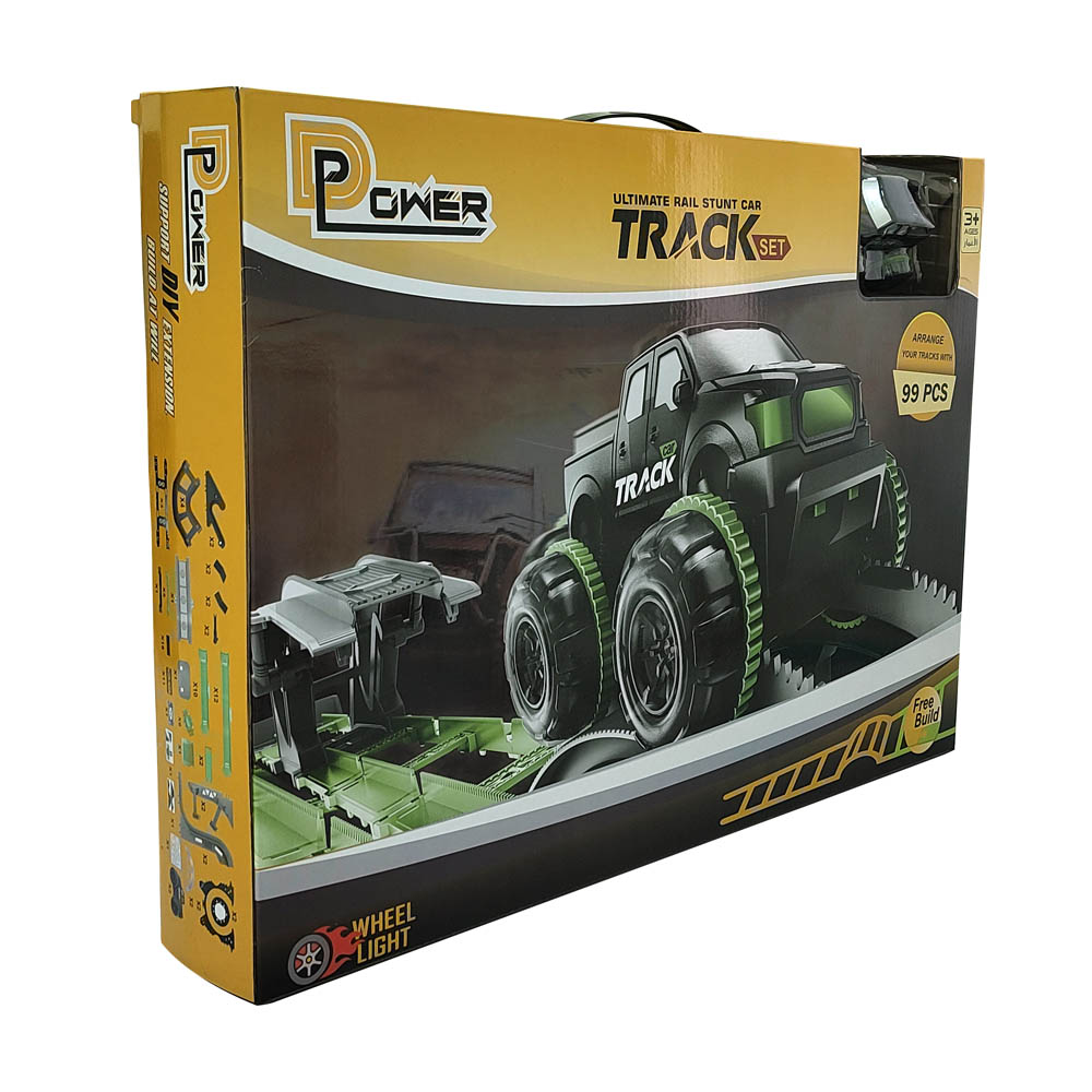 D-Power - Ultimate Stunt Car Track - 99pc Set