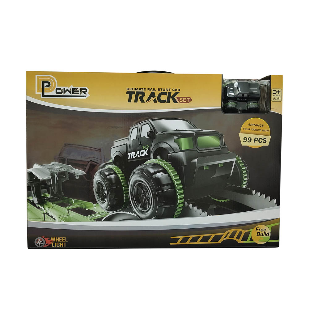 D-Power - Ultimate Stunt Car Track - 99pc Set