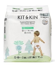 Kit & Kin - Eco Diapers Size 6 14+kg 104 Count Pack Of 4