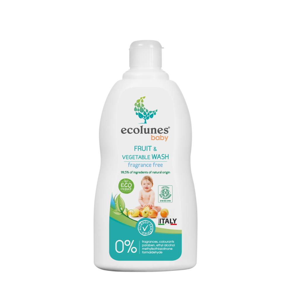 Ecolunes – Baby Fruit & Vegetable Wash Fragrance Free-500ml