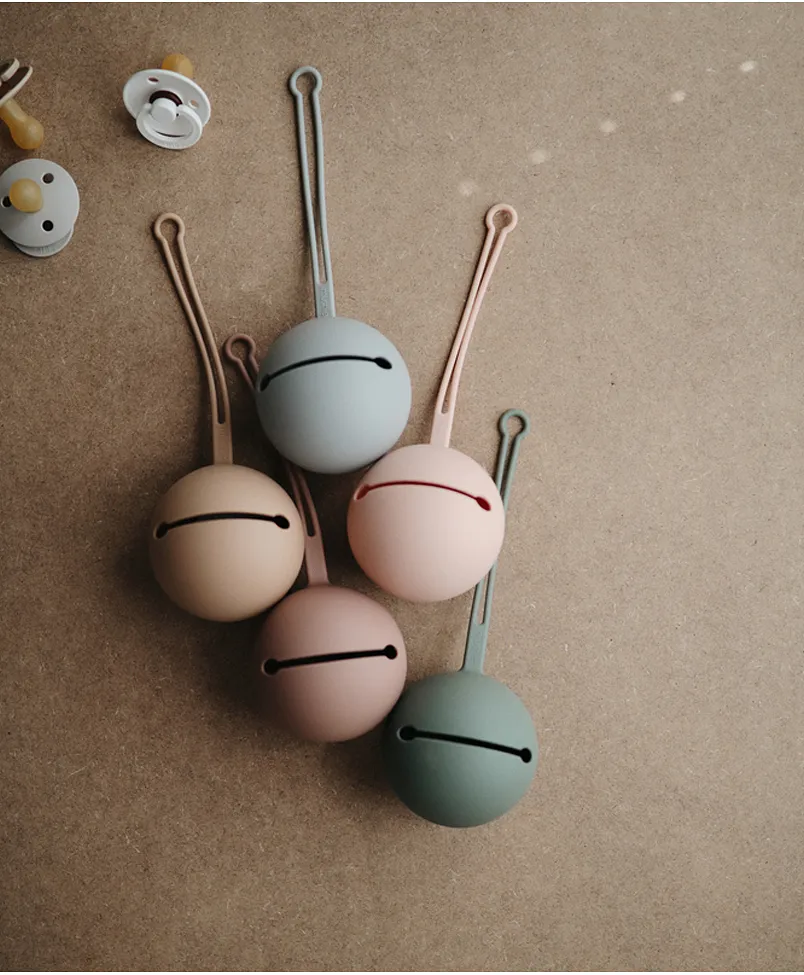 Mushie - Pacifier Case Stone