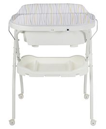 Mini Panda - My Child's First Bubbly Changing Table/ Baby Bath Tub - White
